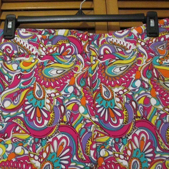 Attyre New York pants cropped/ankle colorful & stretchy size 14 - Picture 4 of 6